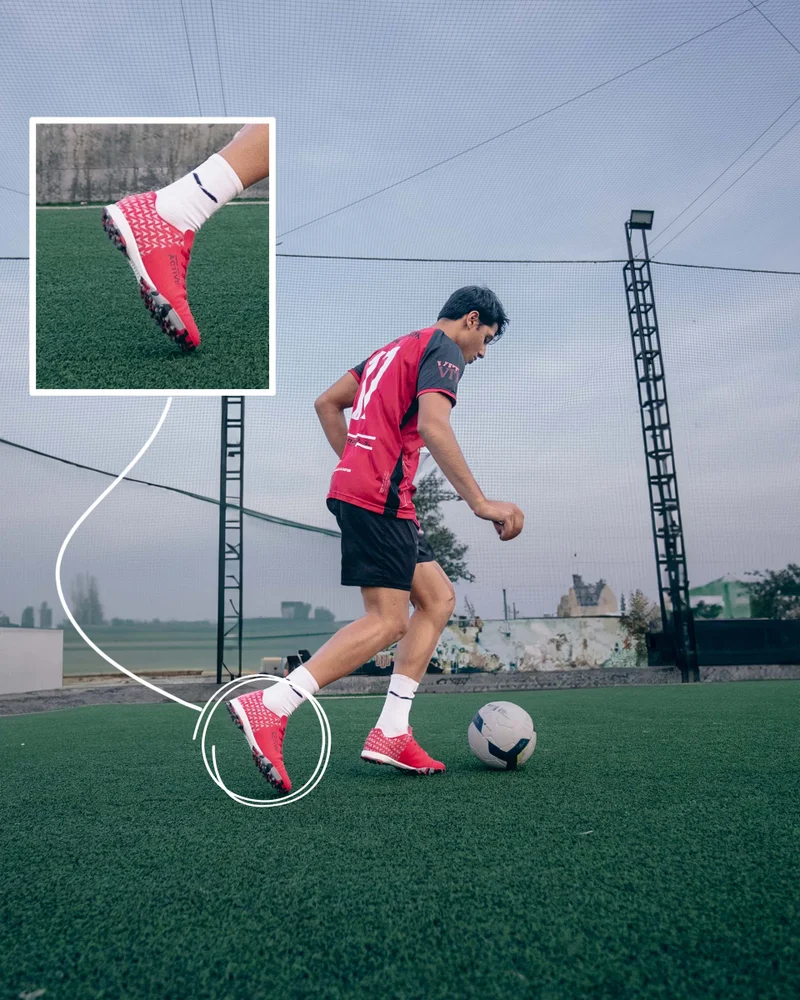 Bacca Bucci Red Red Prowess Zx360 Elite Performance Futsal Shoes for Men | Best Price UAE